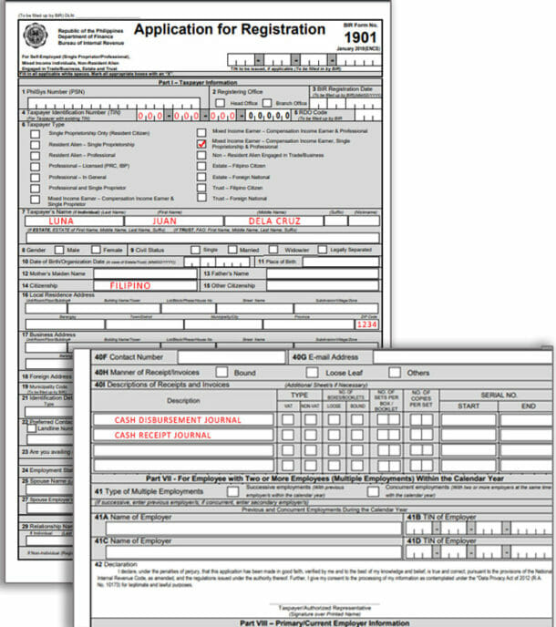 Bir registration guide for filipino freelancers and self employed 