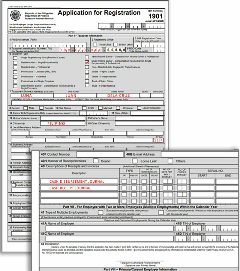 How Fill Up Bir Form Images And Photos Finder